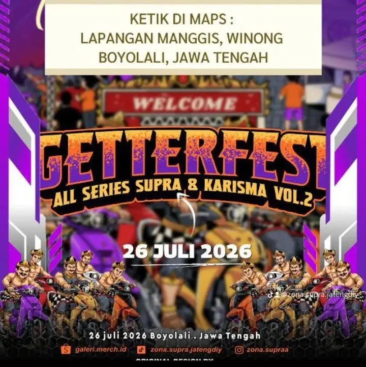 Even getar festival voll2 all series Supra x karisma