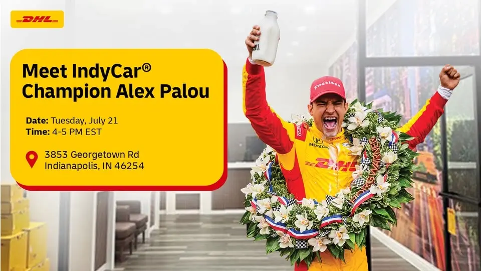 Meet IndyCar Champion Alex Palou at New DHL ServicePoint Opening