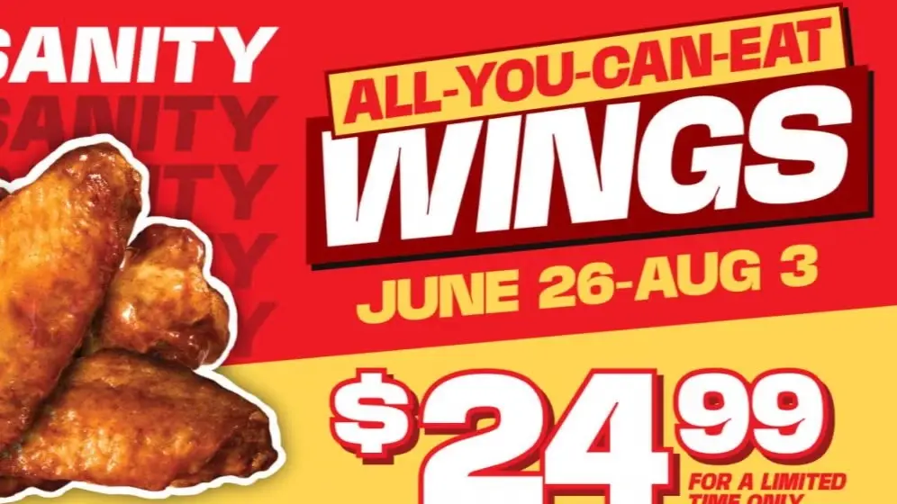 🎂🎉🥳Wingsanity St Louis w/$24.99 AYCE  🍗🔥🐔