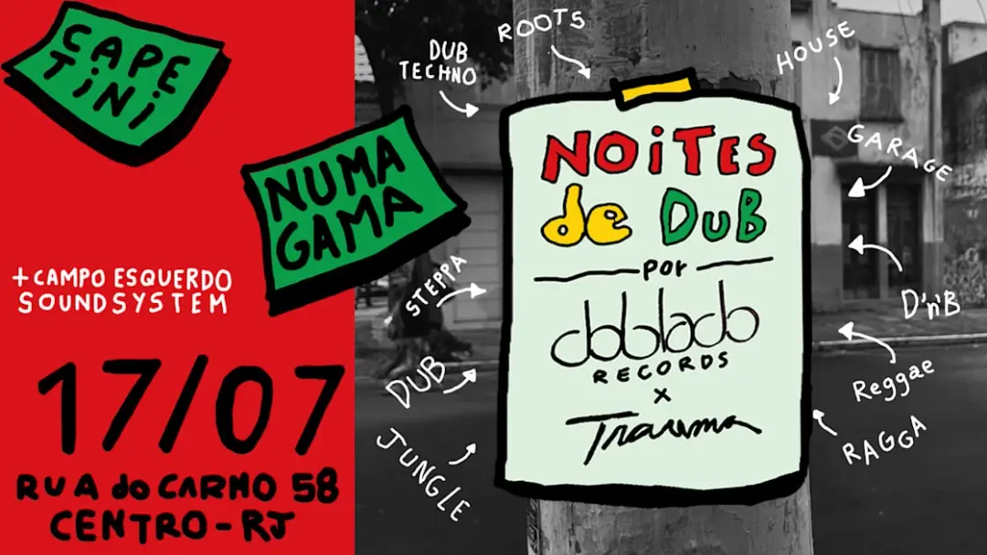 Noites De Dub Convida Numa Gama + Campo Esquerdo Soundsystem