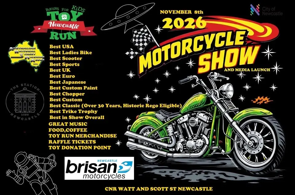 2026 Newcastlle Toy Run Bike Show and Media Launch