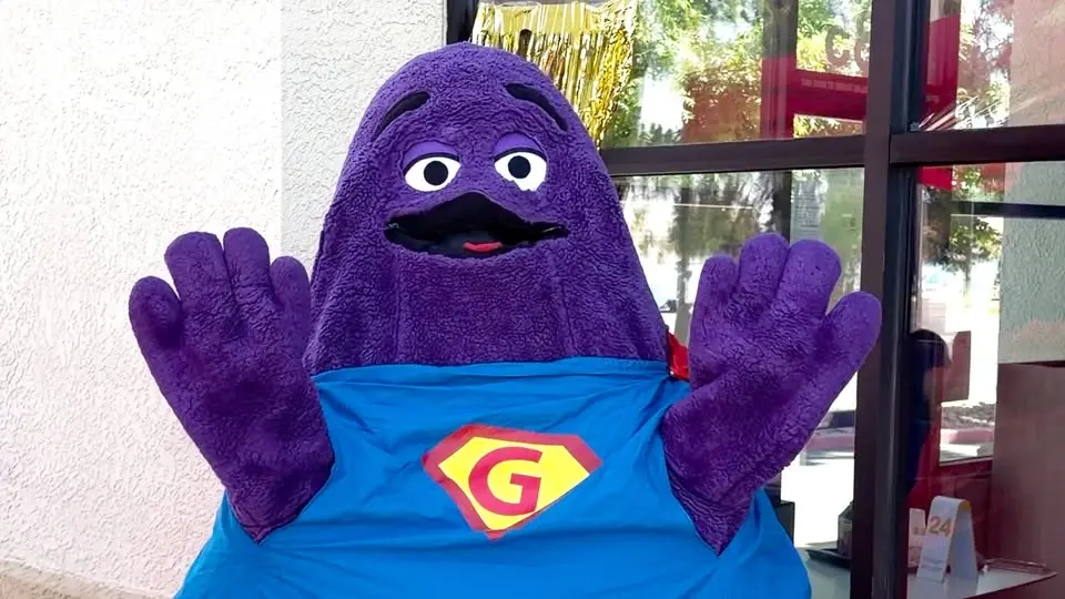Meet Grimace @ Fresno McDonald's