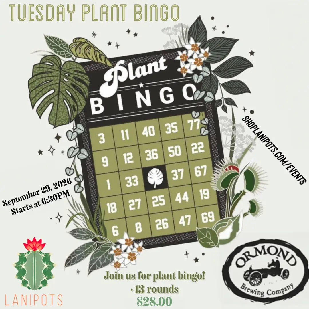 Plant Bingo September Tuesday OBC!