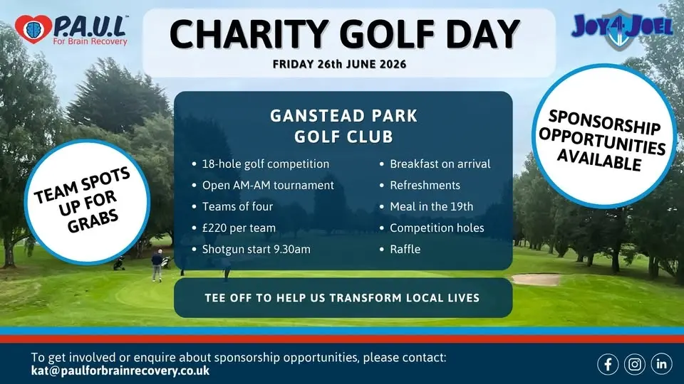 Charity Golf Day - P.A.U.L For Brain Recovery