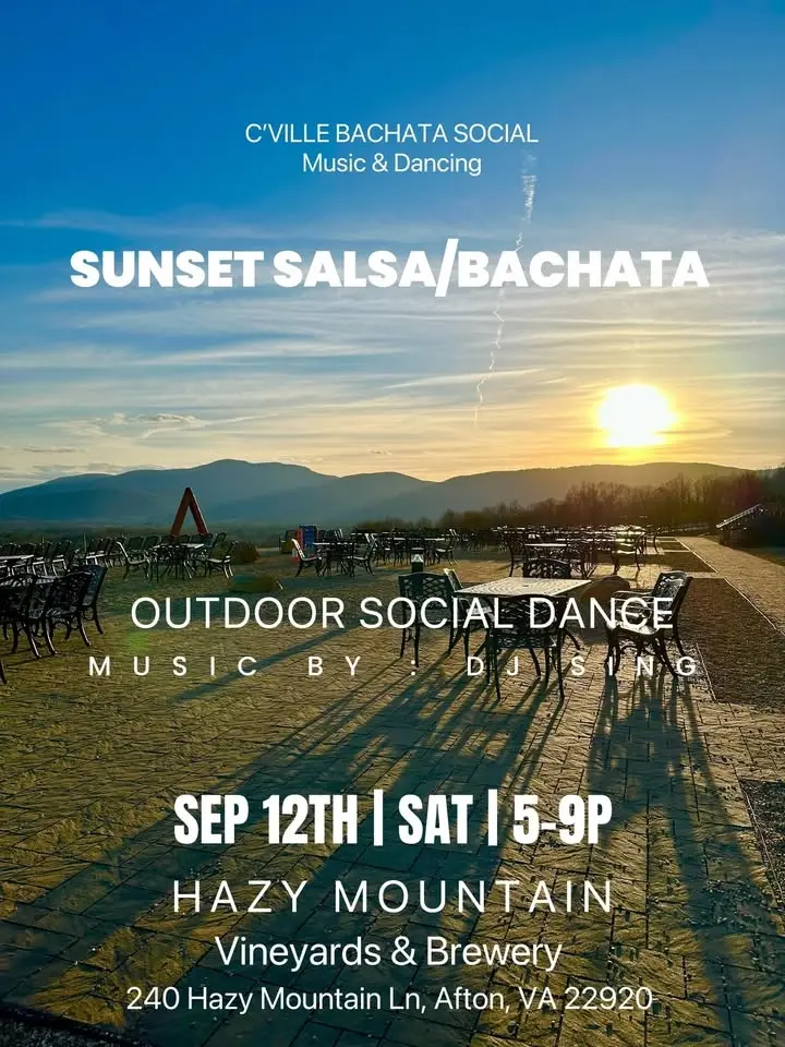 SUNSET SALSA/BACHATA HAZY MOUNTAIN VINEYARDS