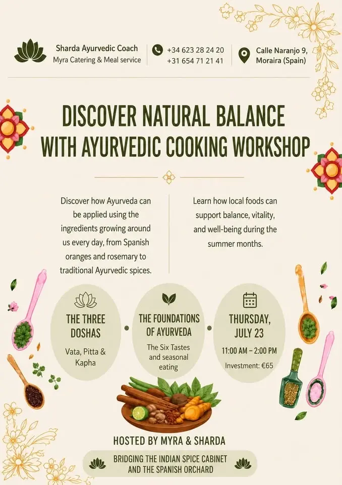 Ayurvedic cooking workshop