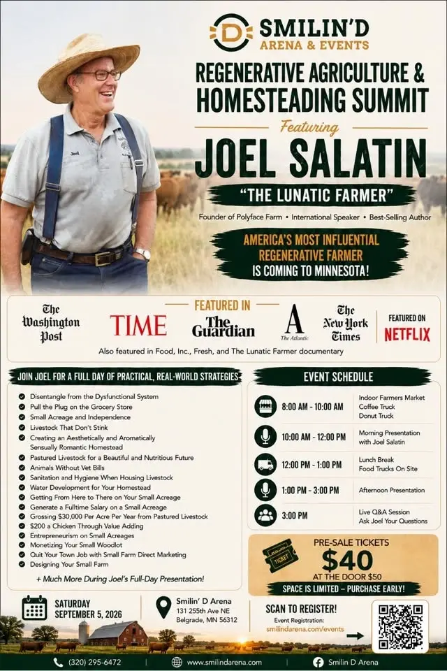 Regenerative AG & Homesteading Summit with Joel Salatin "The Lunatic Farmer"