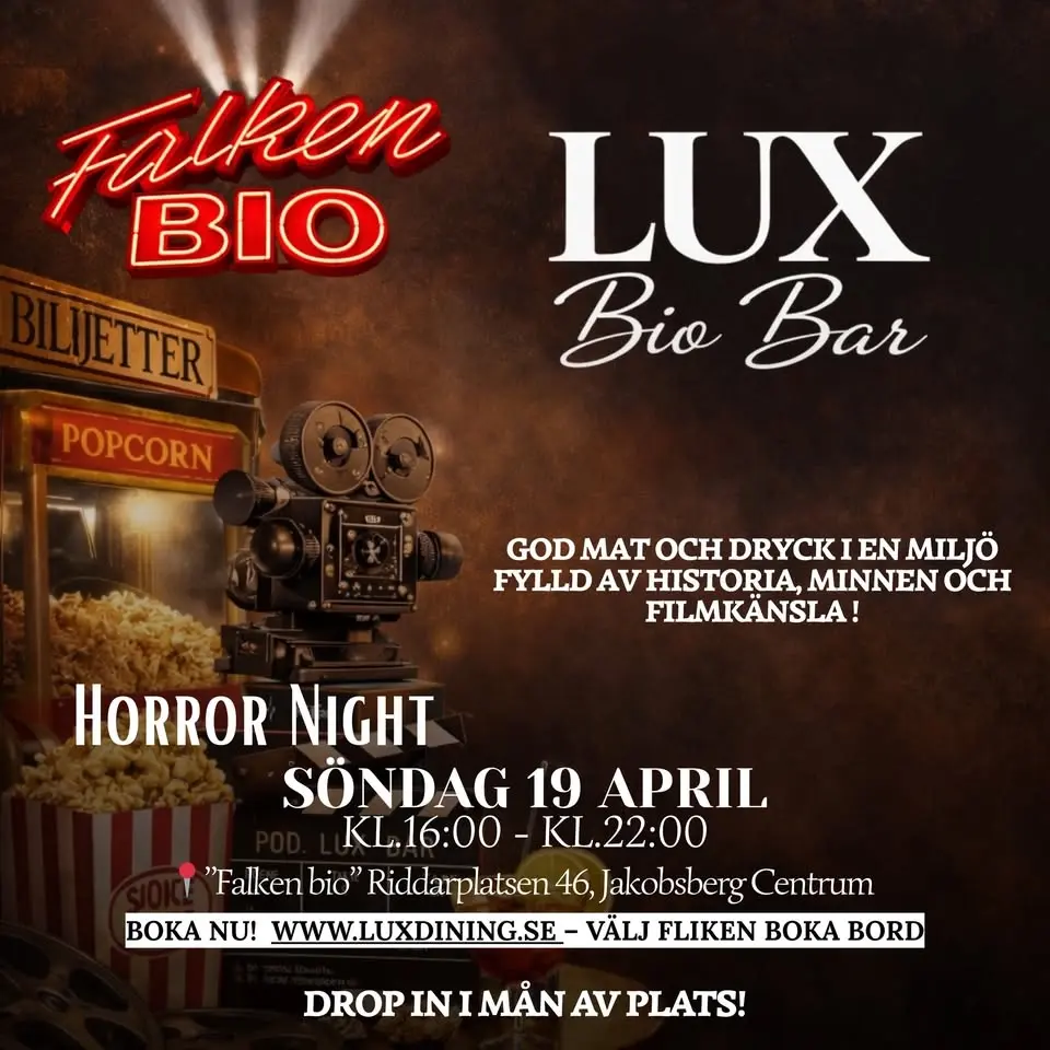 LUX Bio Bar Horror Night 🎞️🍸💀