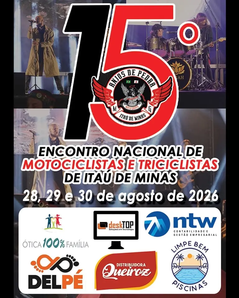 15º ENCONTRO NACIONAL DE MOTOCICLISTAS E TRICICLISTAS ANJOS DE PEDRA
