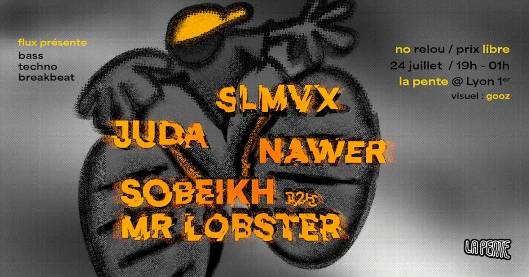 Flux Invite Slmvx, Juda, Nawer, Sobeikh & Mr Lobster