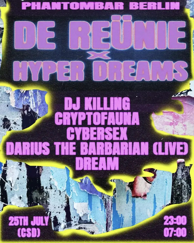 De Reünie x Hyper Dreams - CSD AFTERPARTY
