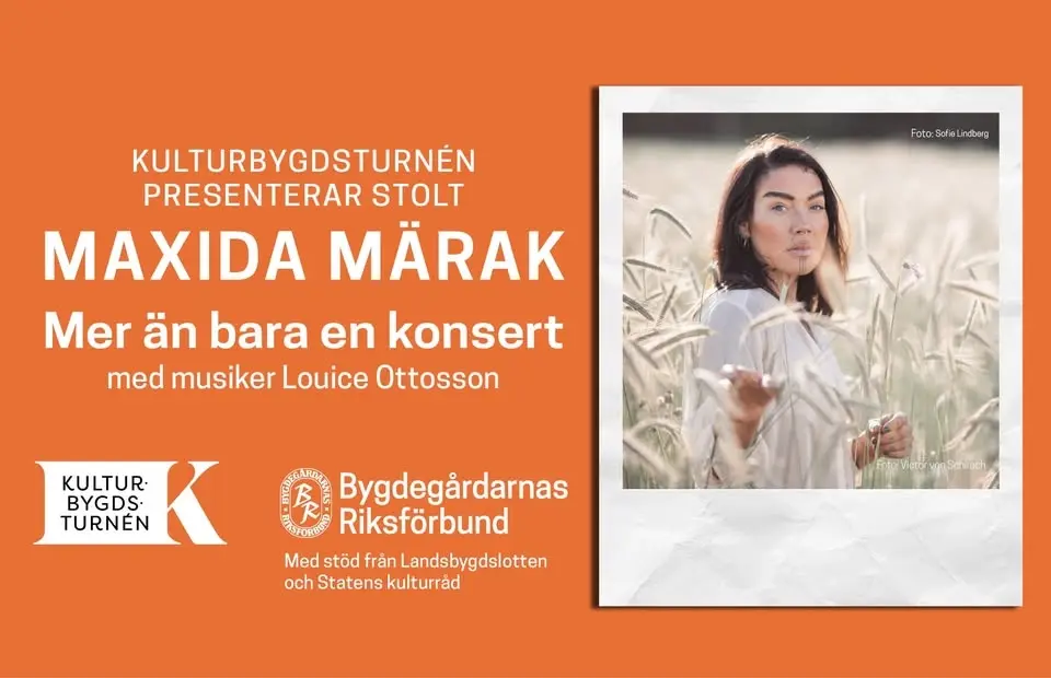 Konsert med Maxida Märak tillsammans med musiker Louice Ottosson 🎶
