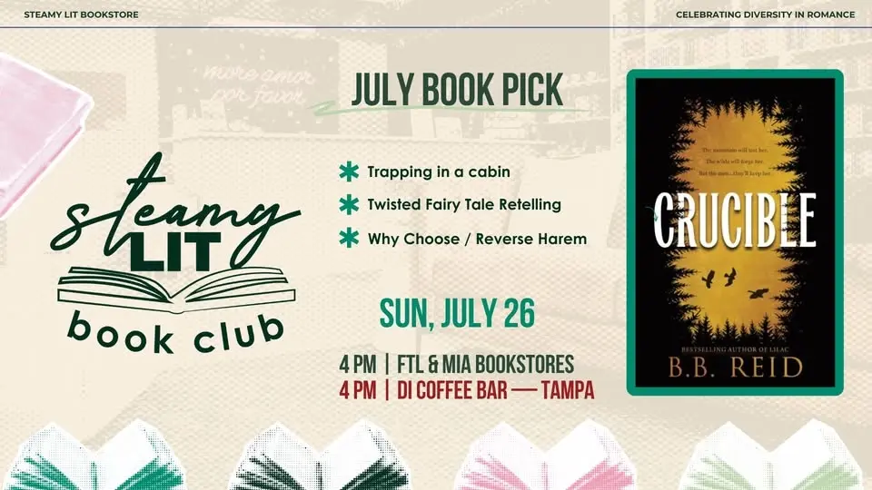 Ft Lauderdale - Steamy Lit Bookclub - Crucible by BB Reid