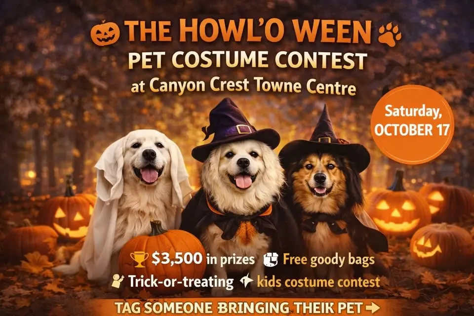 Pawlished Paws Howl’O Ween Pet Costume Contest at Canyon Crest