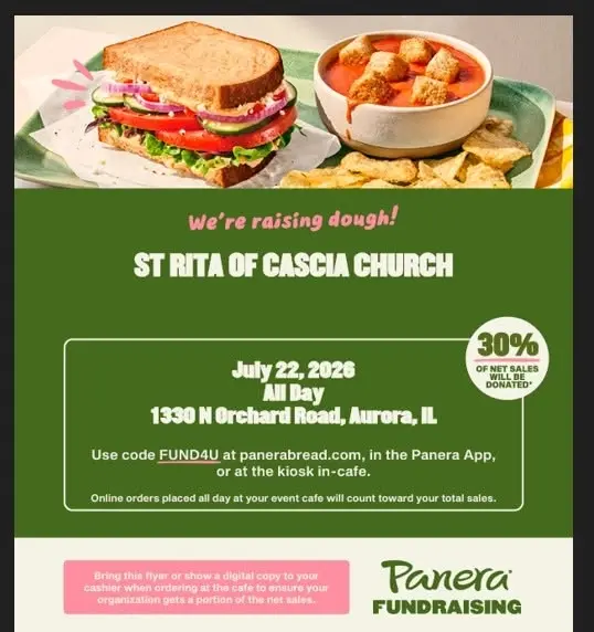 Panera Fundraiser