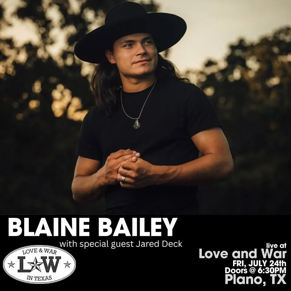BLAINE BAILEY LIVE @ LOVE AND WAR - PLANO, TX