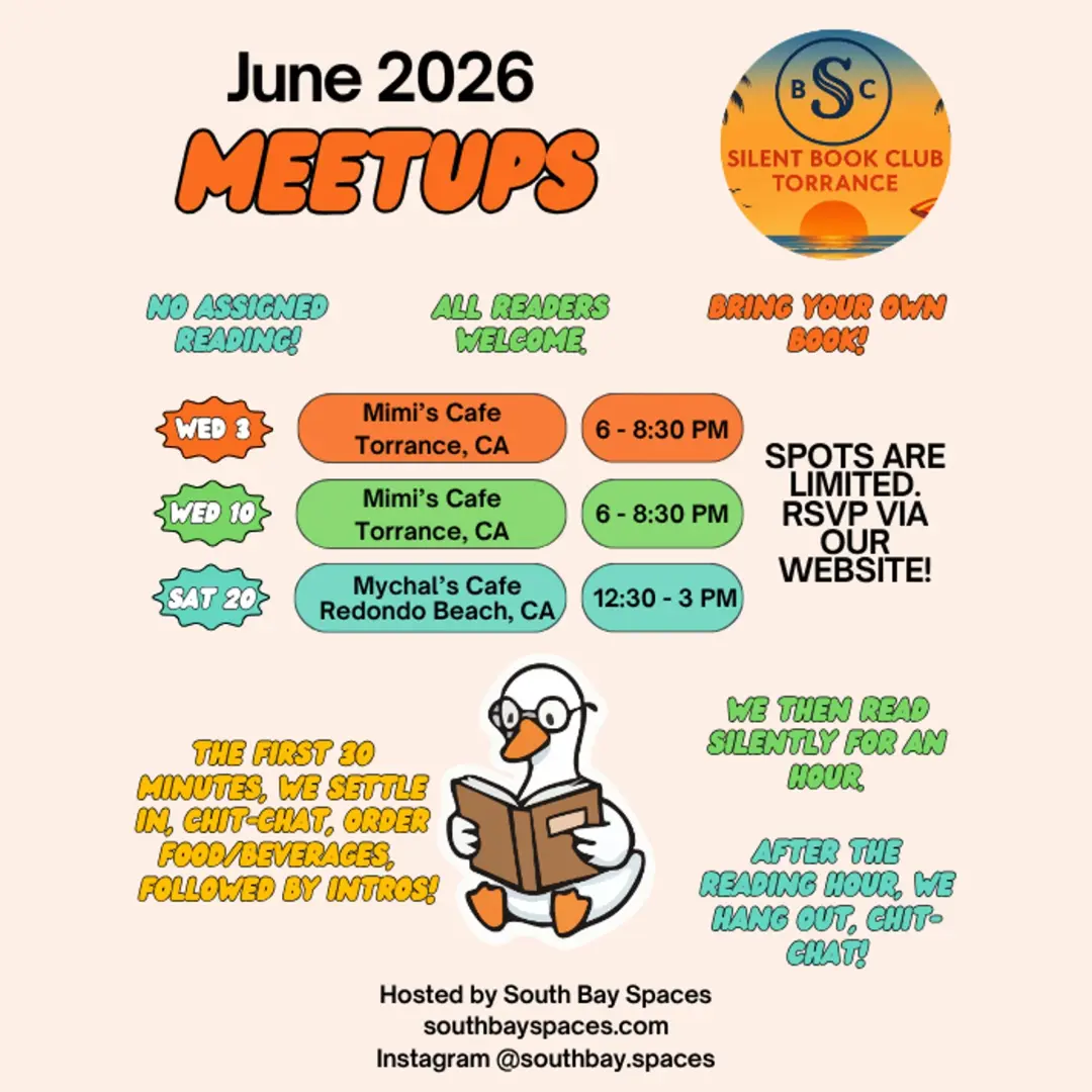 *RSVP REQUIRED* Silent Book Club Torrance @ Mychal's Cafe 6/20