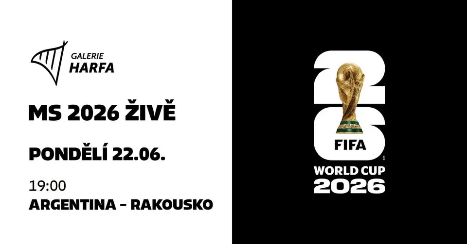 ⚽ MS 2026 ŽIVĚ | Argentina – Rakousko | Terasy Harfa