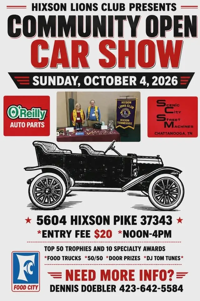 Hixson Lions Open Car Show, 6th Annual