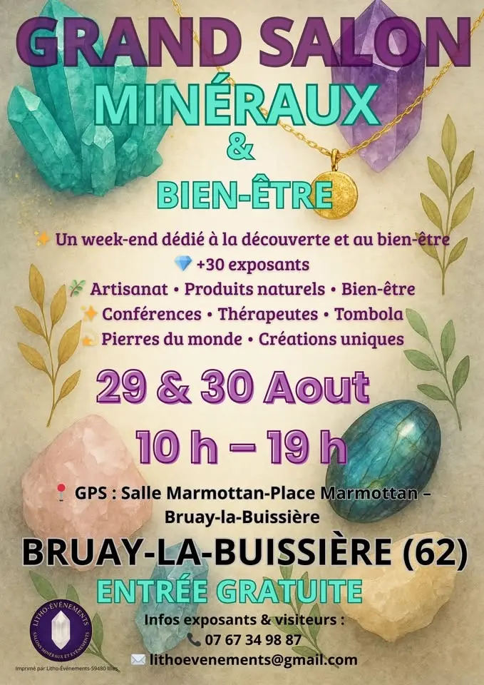 Salon Minéraux,Artisanat et bien-être de Bruay-la-Buissière 