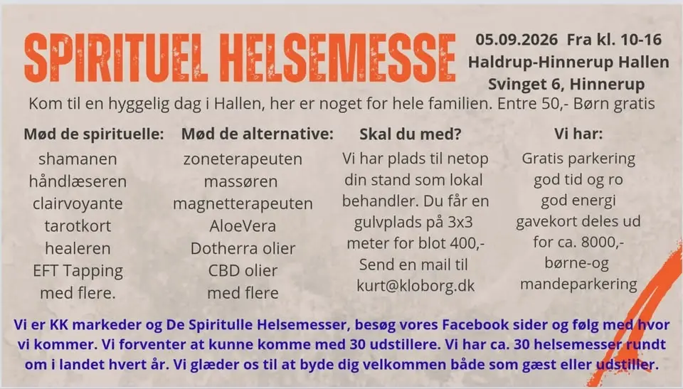 Spirituel og Alternativ helsemesse Hinnerup Hallen