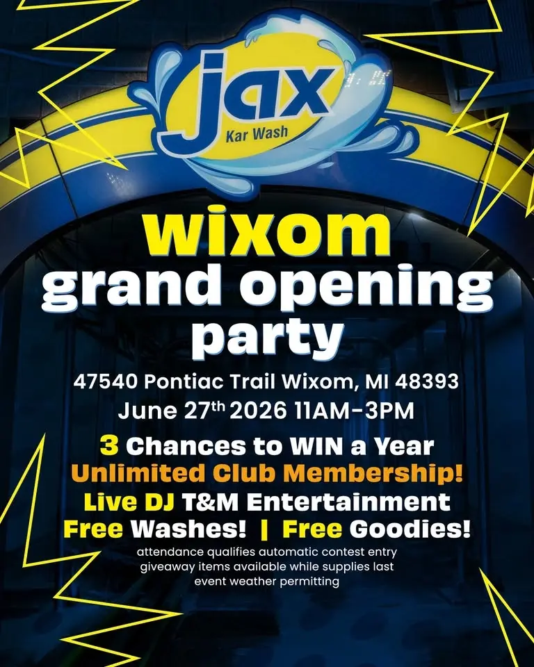 Jax Kar Wash Wixom Grand Opening Party!