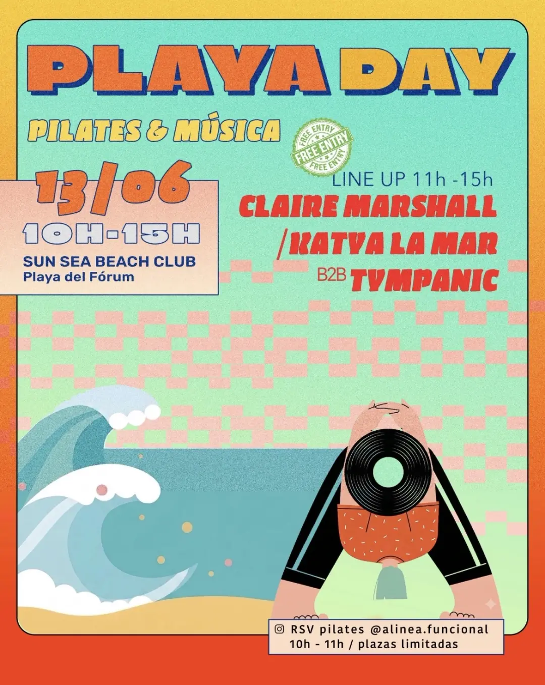 PLAYA DAY [Pilates, Music & Morning activities]FREE