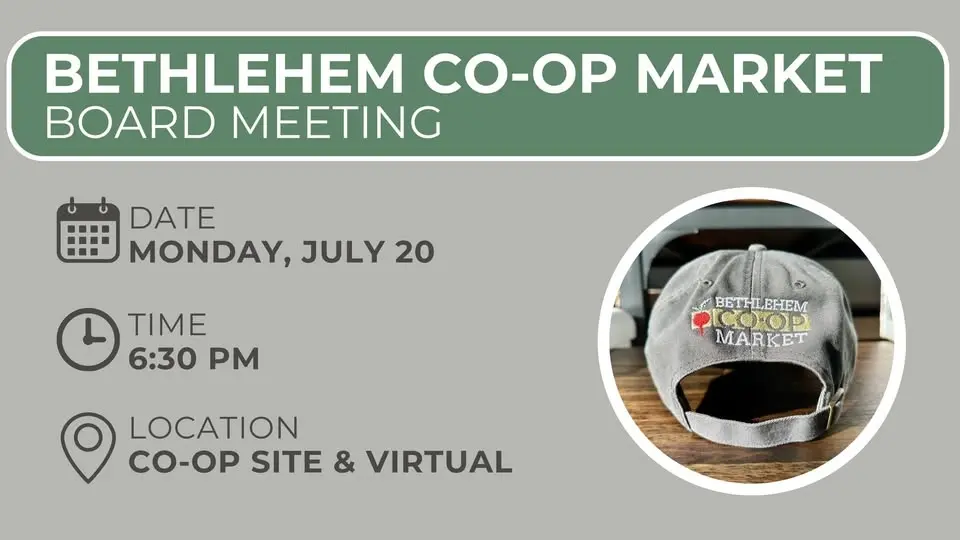 Bethlehem Co-op Market Board Meeting