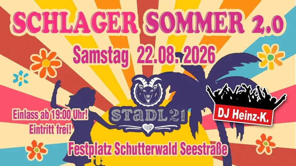 "Schlager Sommer 2.0" im Stadl 21 in Schutterwald