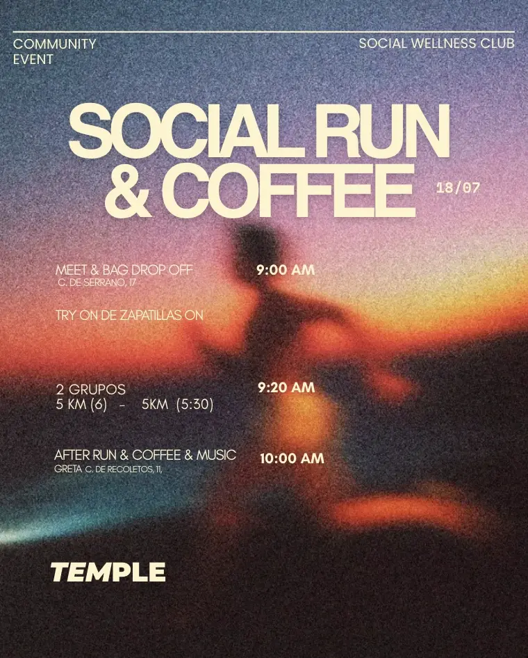 social run & coffee (try on zapatillas ON)
