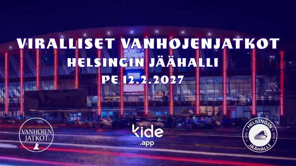 Viralliset Vanhojen Jatkot 2027 - Helsingin Jäähalli - Pe 12.2.2027