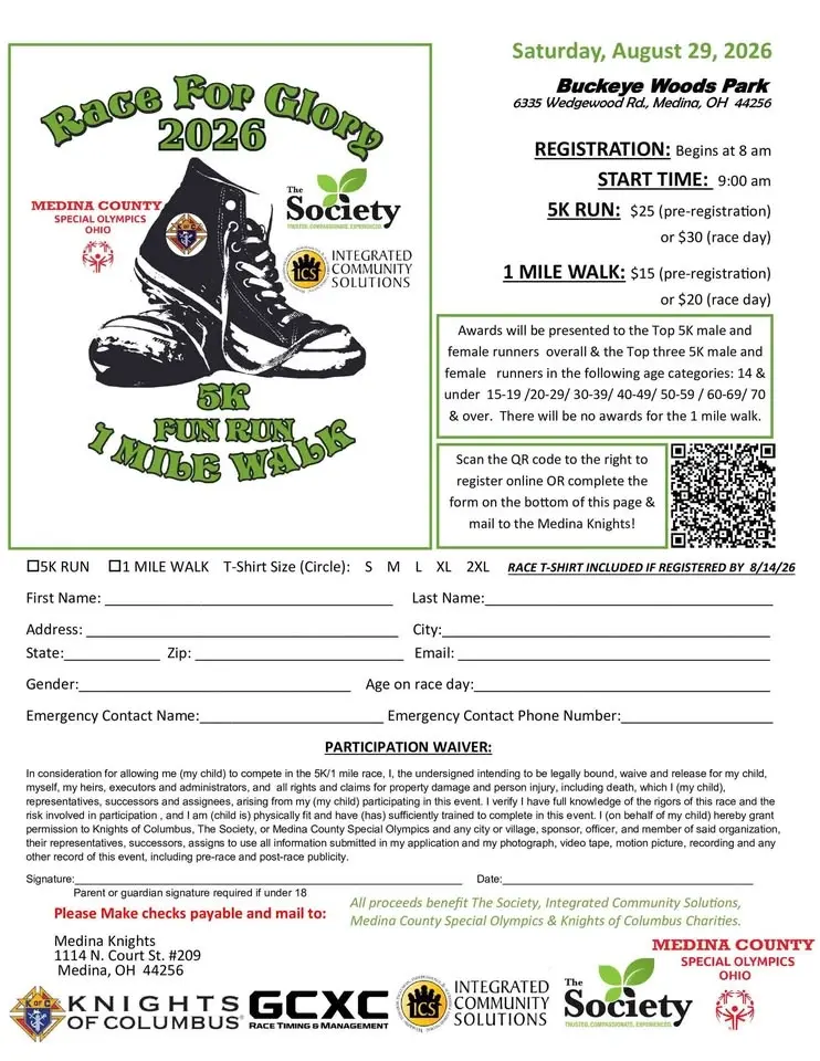 Race for Glory 5K Fun Run & 1 Mile Walk