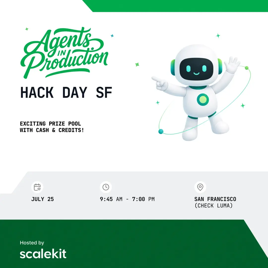 Scalekit Agents in Production Build Day SF