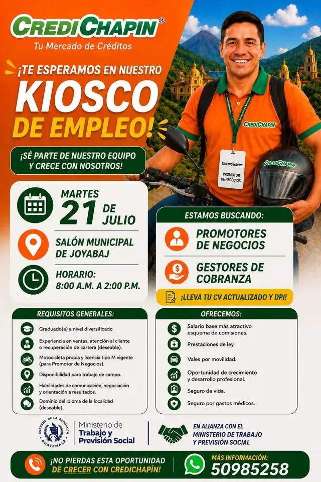 Kisco de empleo Joyabaj 