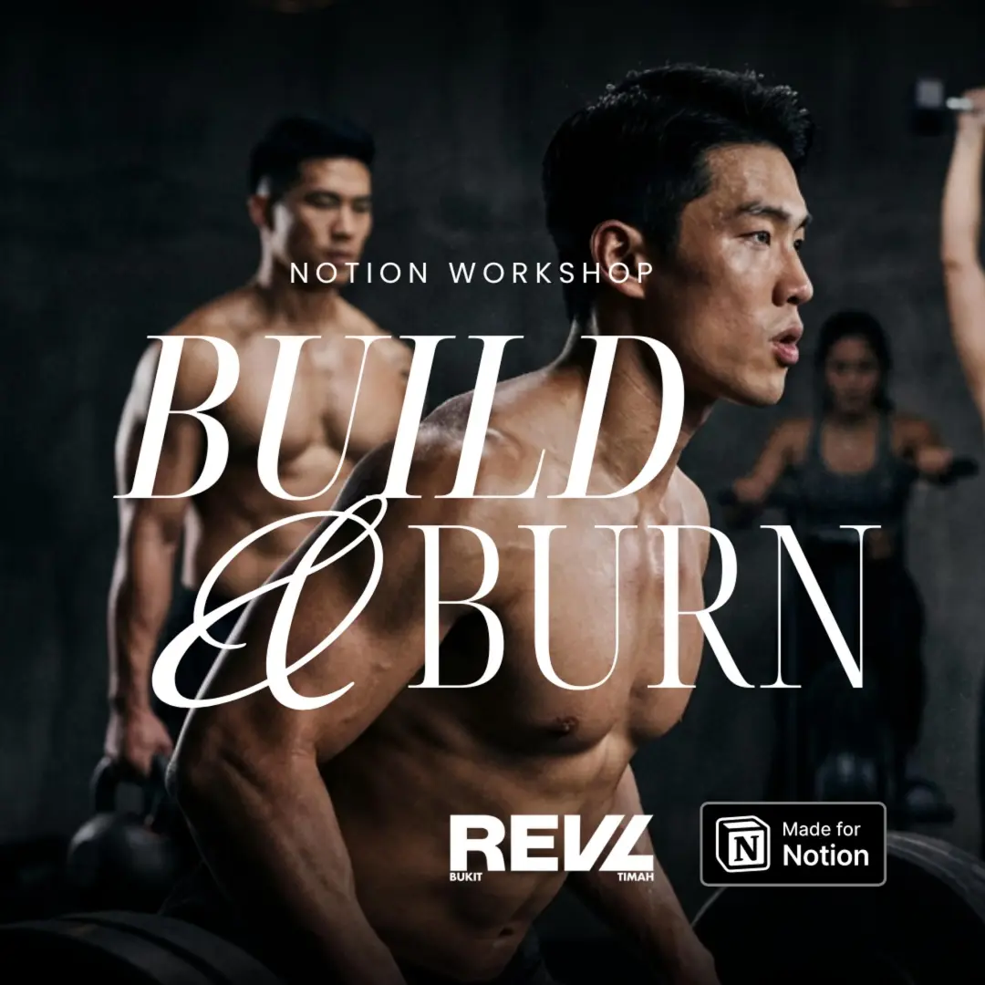 Notion Workshop: Build & Burn - Notion Workshop, HIIT Class and Fitness Tracker Template
