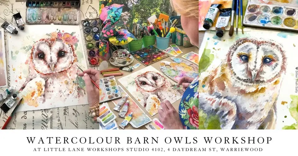 Watercolour Barn Owl Workshop
