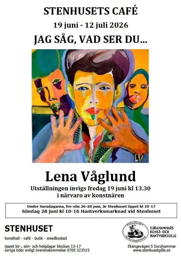 Vernissage Lena Våglund - Jag såg, vad ser du....
