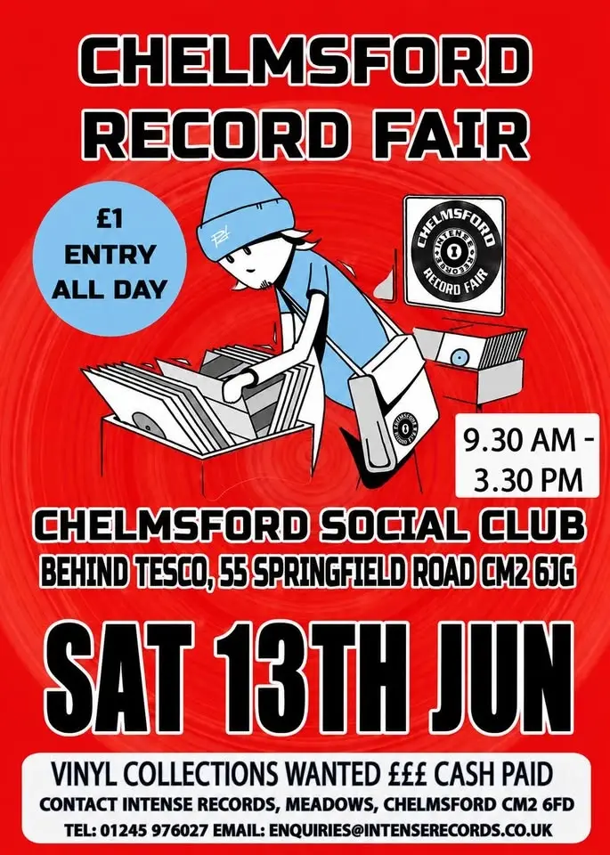 Chelmsford Record Fair - Saturday 13th June