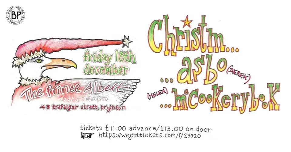 Asbo Derek & Helen McCookerybook Xmas Box, The Prince Albert, Brighton, 18/12/27