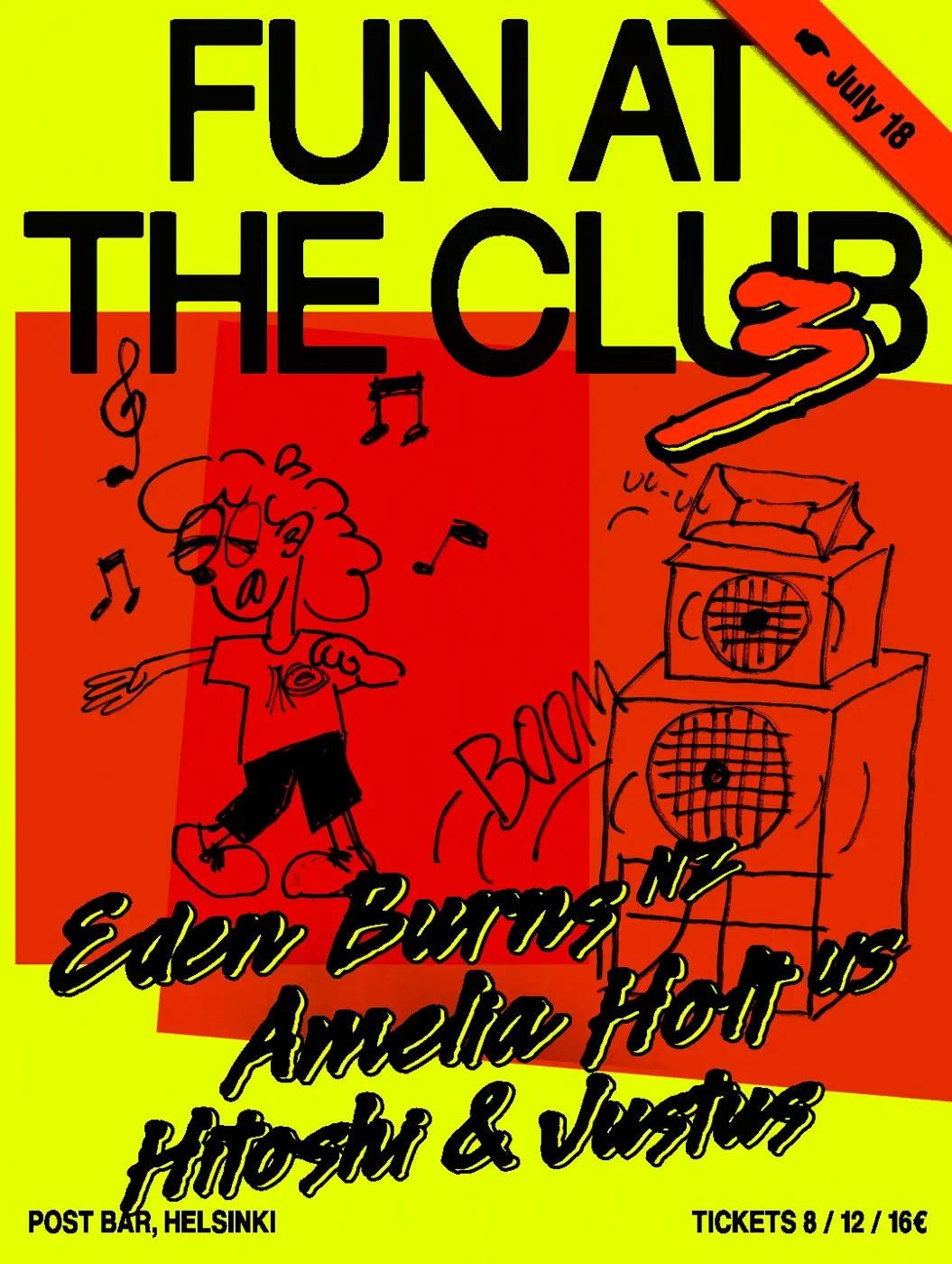 Fun at the Club with Eden Burns (AU), Amelia Holt (US), HiToshi & Justus