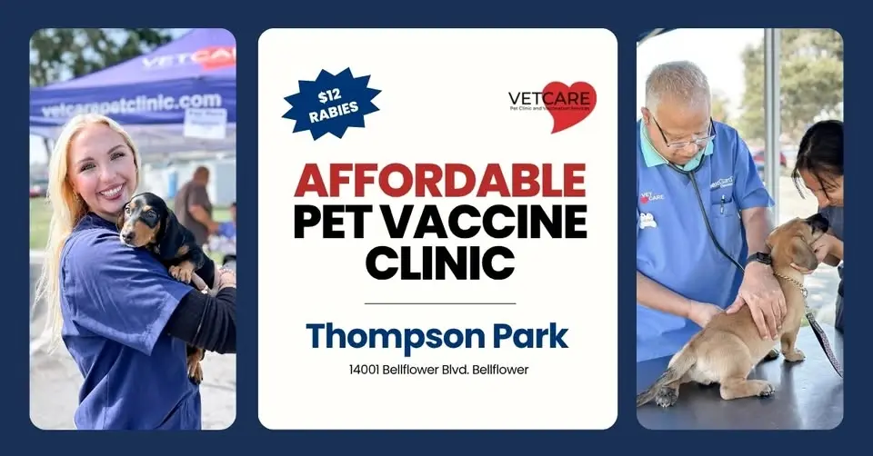 Affordable Pet Vaccine Clinic | Bellflower | Sunday, July 26, 2026