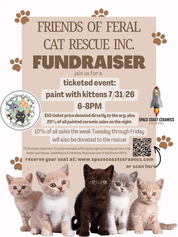 PAINT WITH KITTENS NIGHT - a fundraiser for friends of feral cat rescue inc.