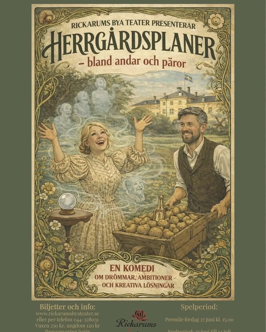 Herrgårdsplaner – bland andar och päror