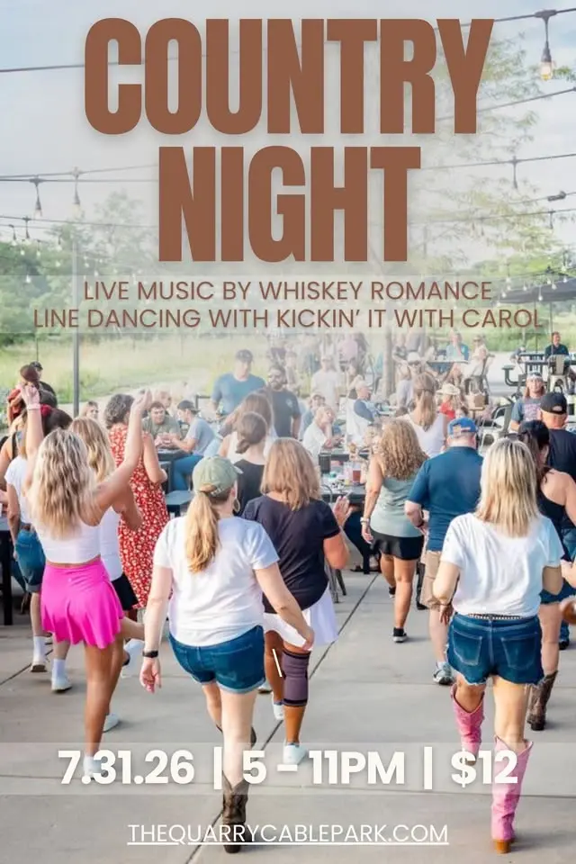 Country Night: Whiskey Romance Band w/Line Dance Lessons by Kickin' it with Carol