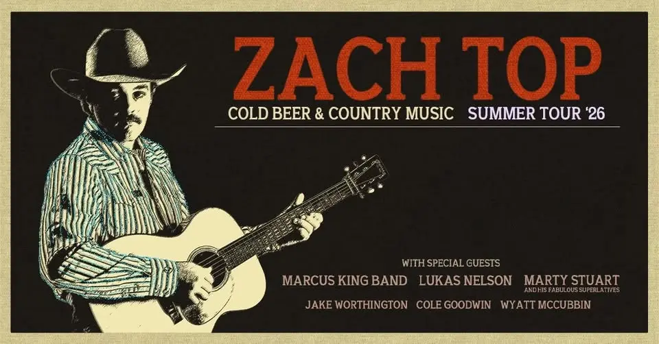 Zach Top: Cold Beer & Country Music Tour 2026