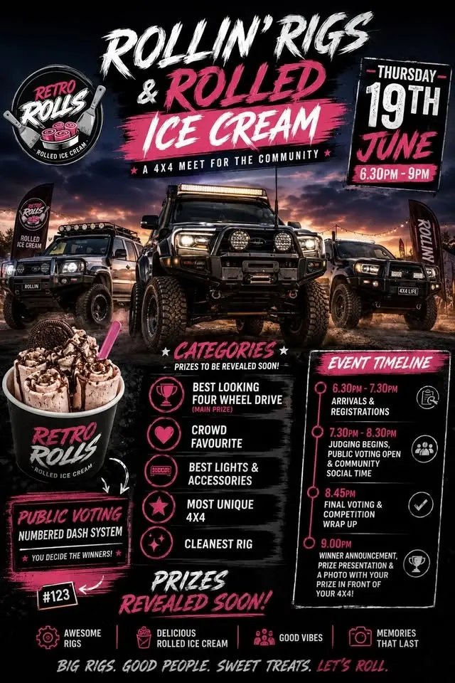 Rollin’ rigs & rolls ice cream 
