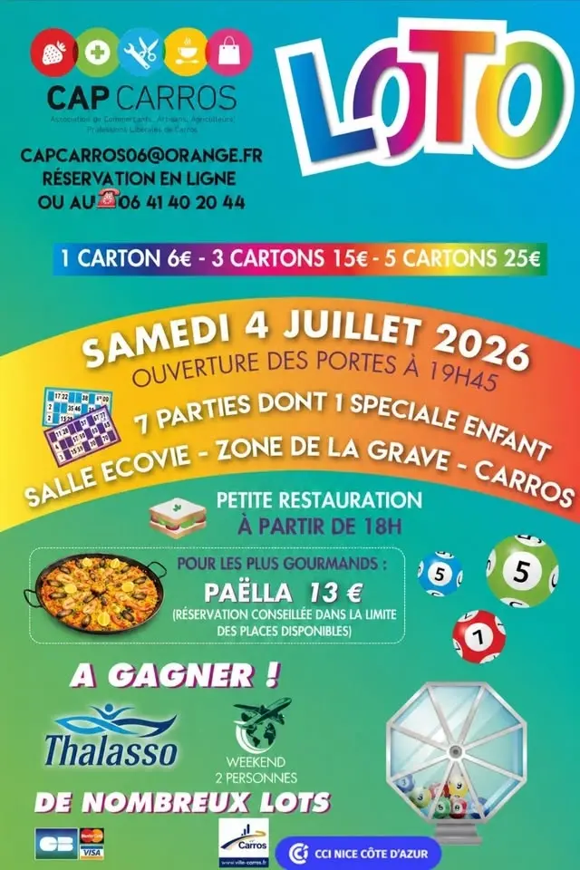 Grand Loto de l'été Cap Carros