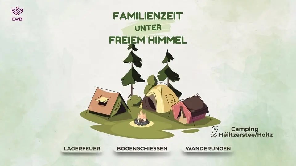 Familienzeit unter freiem Himmel
