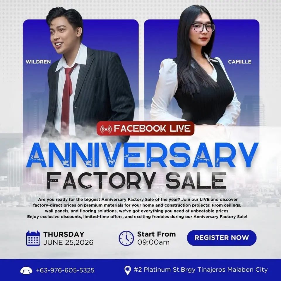 ANNIVERSARY FACTORY SALE