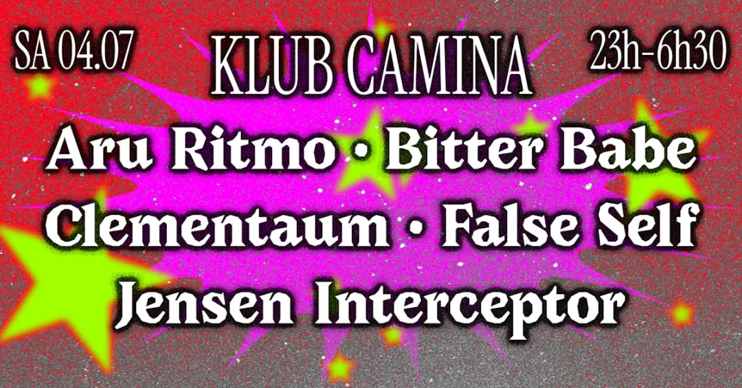 Klub Camina [Bitter Babe, Clementaum, Jensen Interceptor &+]